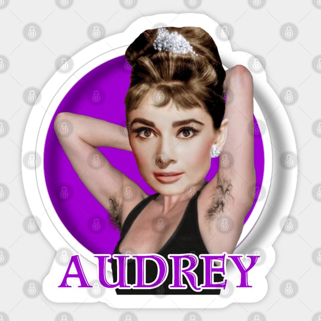 Audrey Hepburn Sticker by Zbornak Designs